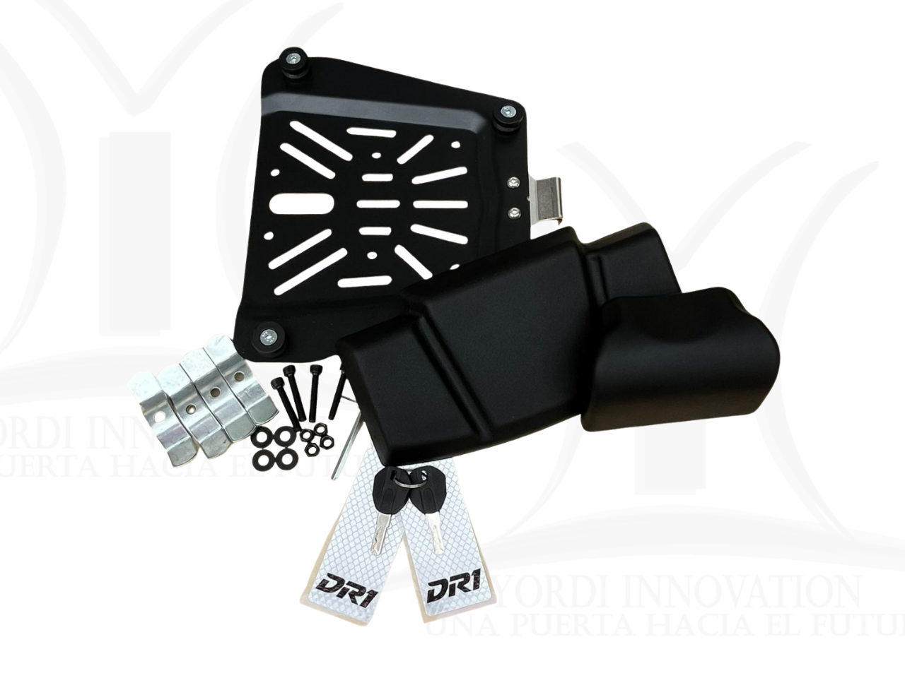 MALETERO CUADRADO DE POLIPROPILENO DR1 DOBLECHAPA THUNDER NEGRO 45 LT
