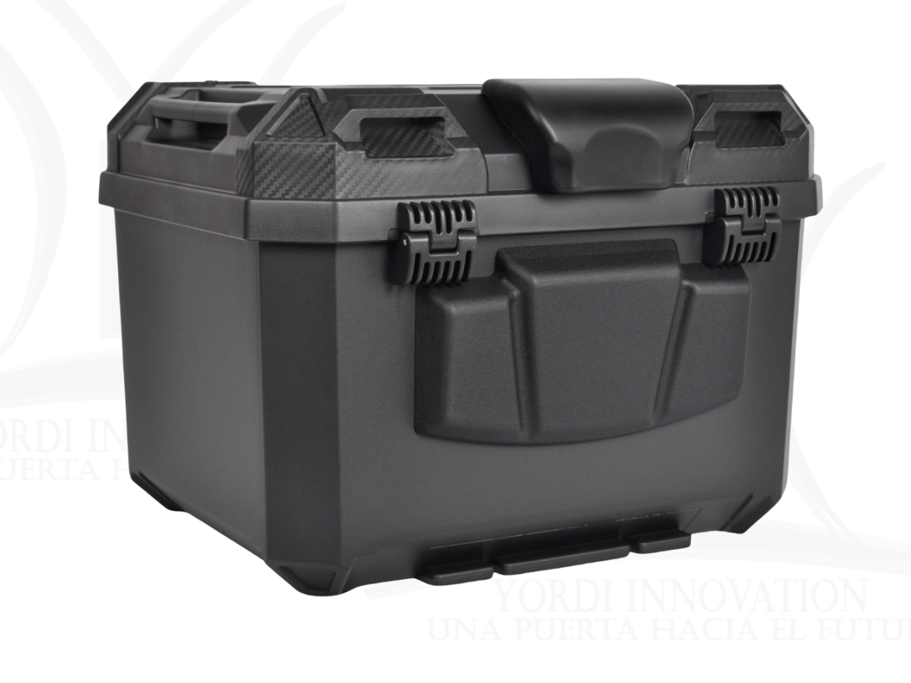 MALETERO CUADRADO DE POLIPROPILENO DR1 NEGRO EVO 45 LT
