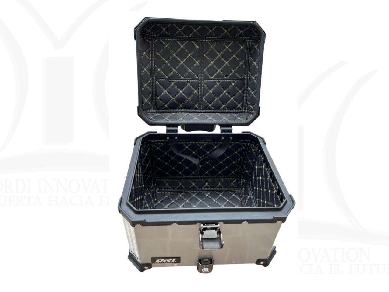 MALETERO CUADRADO ALUMINIO DR1 GRIS 45LT
