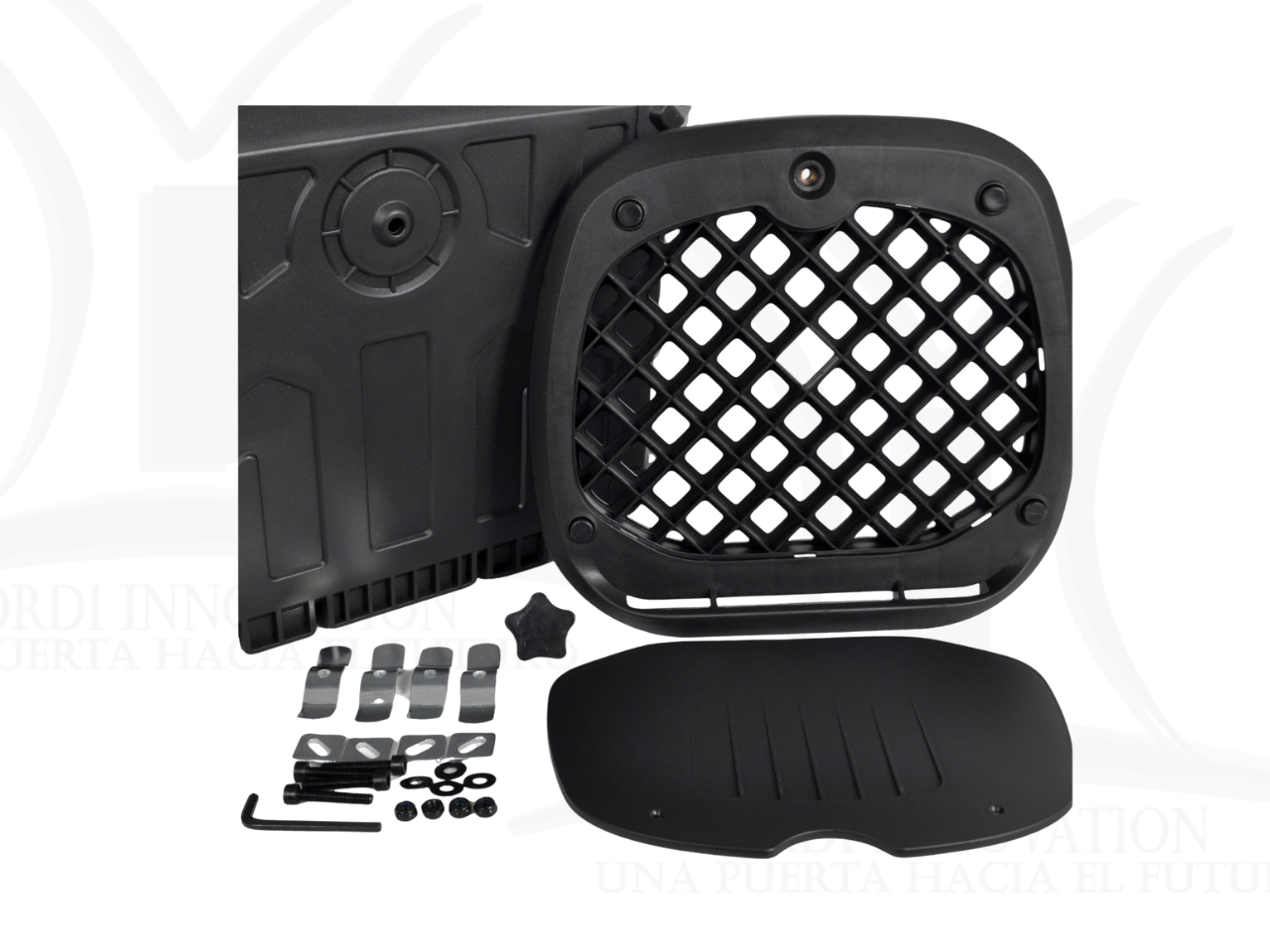 MALETERO CUADRADO DE POLIPROPILENO DR1 NEGRO EVO 45 LT