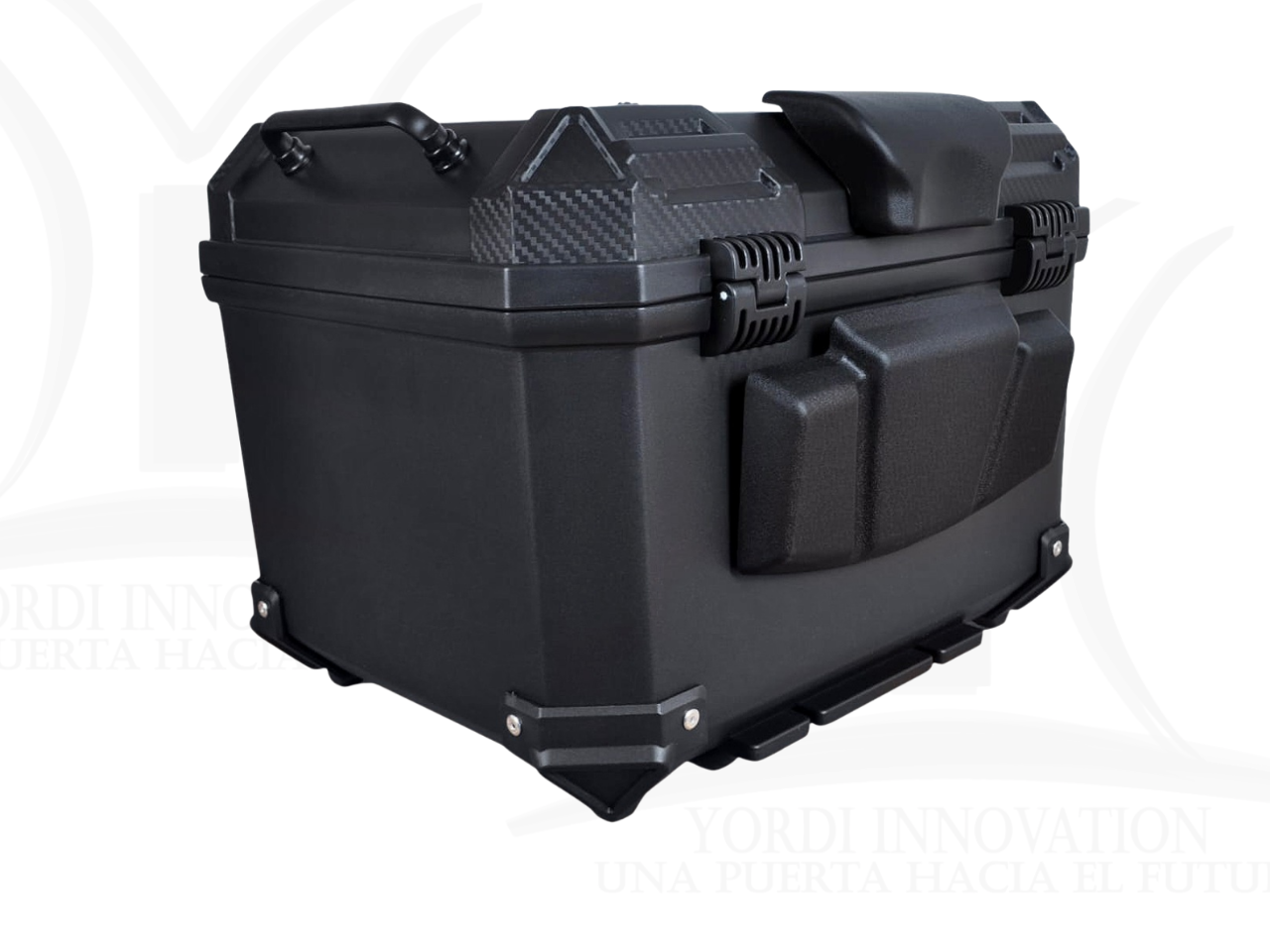 MALETERO CUADRADO DE POLIPROPILENO DR1 NEGRO 45 LT