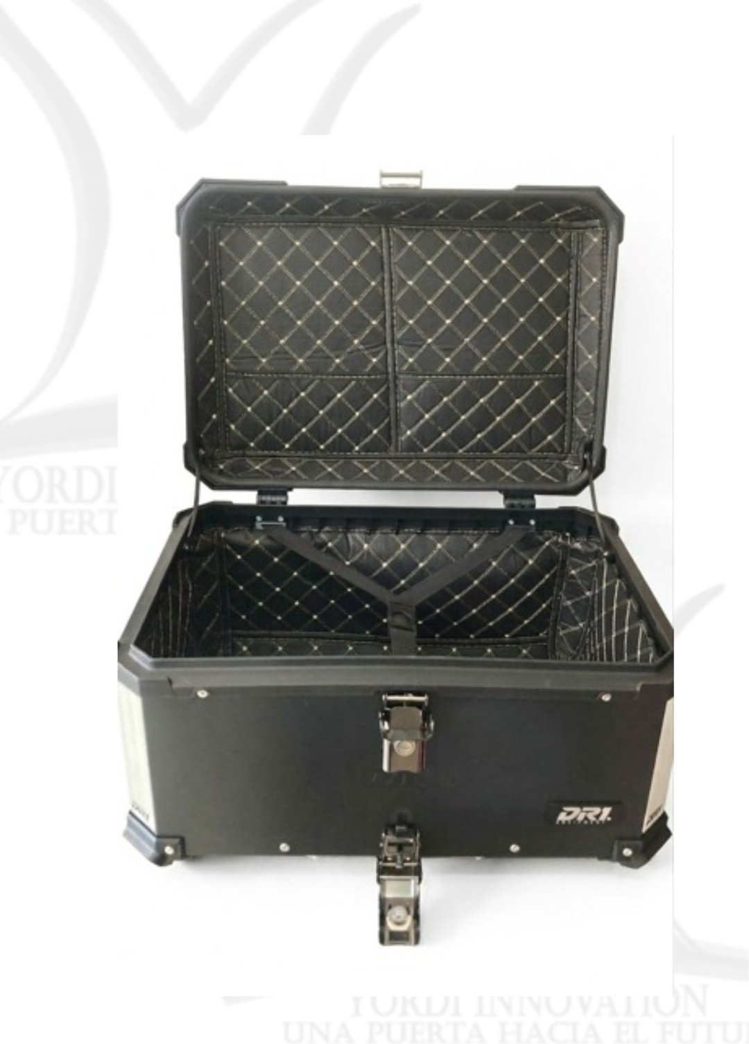 MALETERO CUADRADO DE ALUMINIO 65 LT NEGRO 65 LT