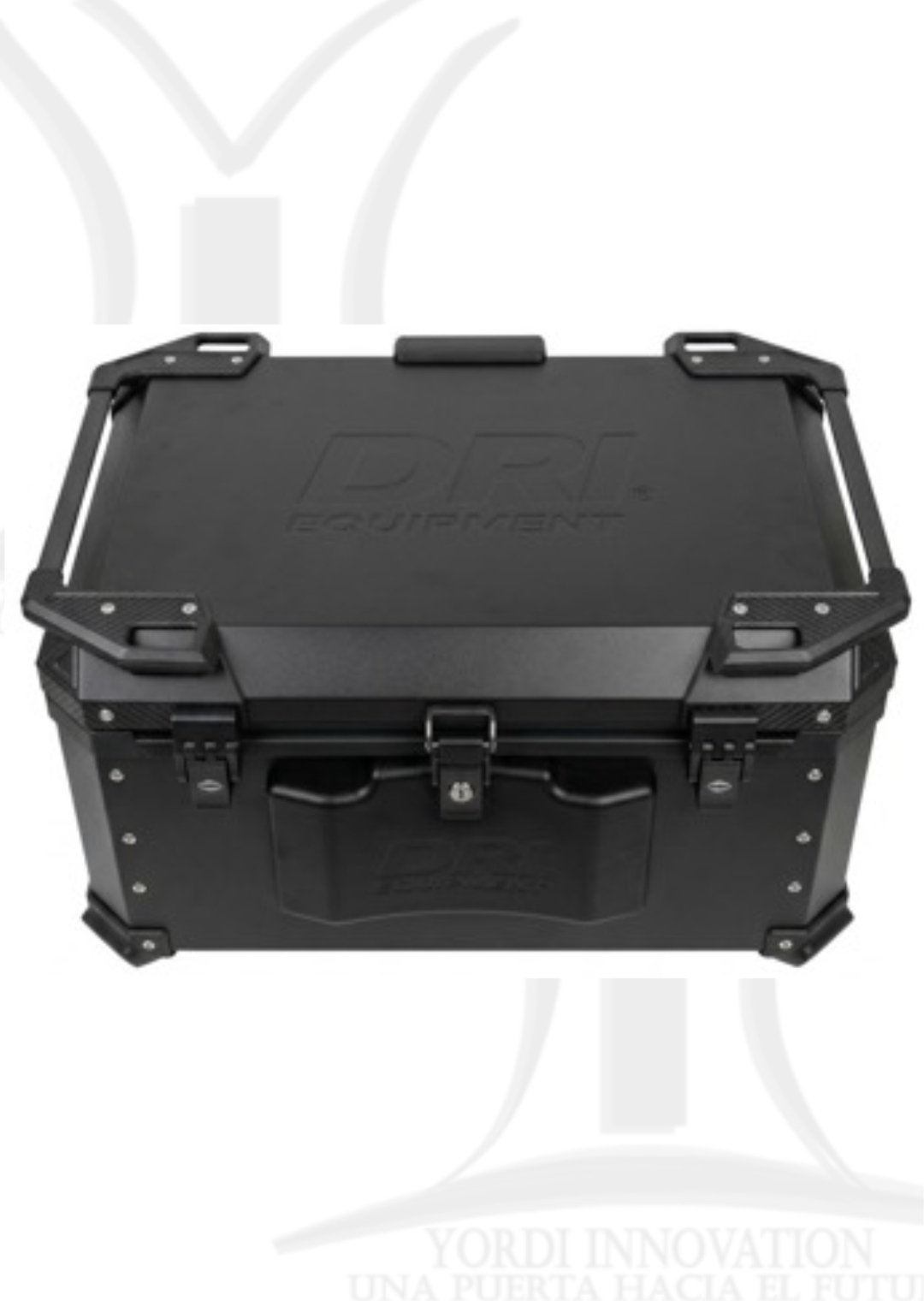 MALETERO CUADRADO DE ALUMINIO 65 LT NEGRO 65 LT