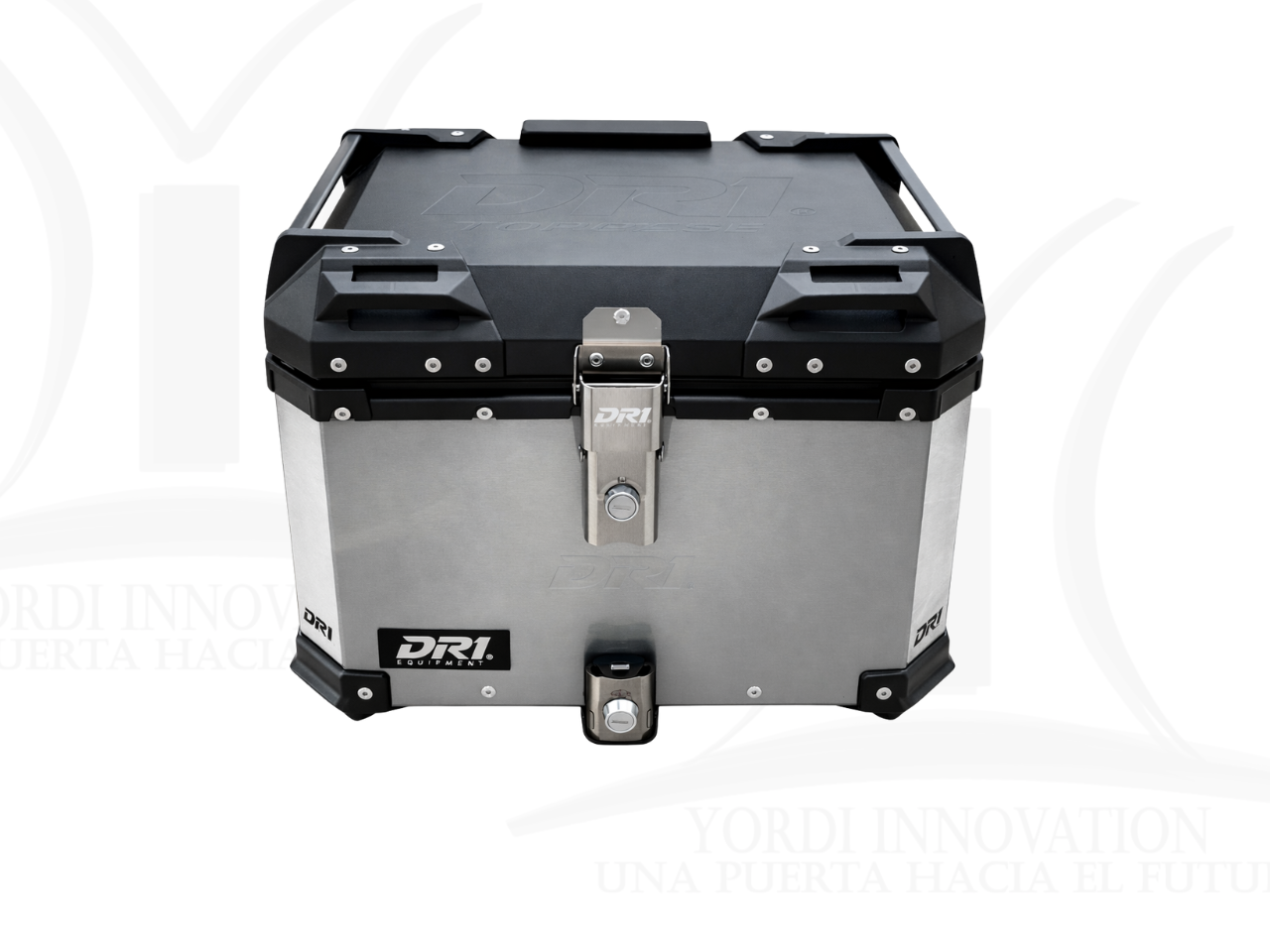 MALETERO CUADRADO ALUMINIO DR1 GRIS 45LT